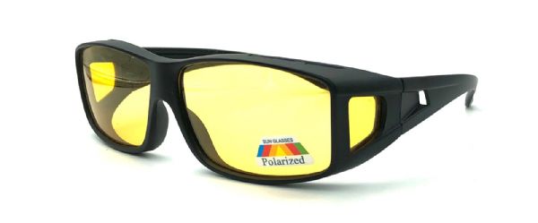 JOY 3309 C5  שחור מאט עדשה צהובה