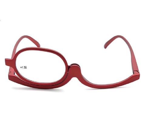 משקף איפור אדום.מגיע במספרים 1+ עד 2.5+