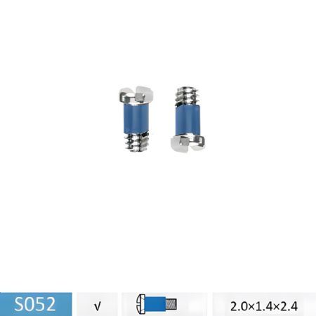 בורג לפרונט עם ציפוי כחול S052 2.0*1.4*2.4
